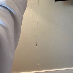 Kendra Scott adjustable gold long statement necklace